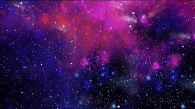 紫光唯美星空背景视频的预览图